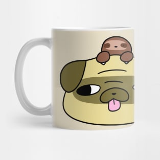 Pug Face and Little Sloth Mug